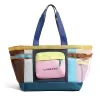 46 L Color-Block Polyester Travel Tote Blue color SKU reference