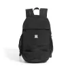 17 L Nylon Travel Backpack with Multiple Pockets Black color SKU reference