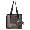 17 L Clear PVC Tote for Beach & Travel Black color SKU reference