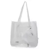 17 L Clear PVC Tote for Beach & Travel White color SKU reference