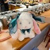 Plush Rabbit-Detail Messenger Bag Blue color SKU reference