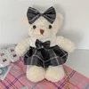 Plush Teddy-Bear Shape Bag with Chain or Pearl Strap Black chain SKU overview reference