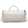 PU Gym Duffel with Shoe & Wet/Dry Pockets White color SKU reference