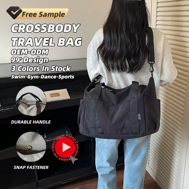 Minimalist Oxford Travel Duffel with Anti-Theft Pocket product reference image