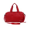 PU Gym Duffel with Shoe Compartment in Two Sizes Red color SKU reference