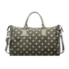 Polka-Dot PU Weekender Duffel Green color SKU reference