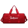 Letter-Print Polyester Weekender with Shoe Compartment Red color SKU reference