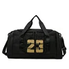 Polyester Duffel with Two Side Shoe Compartments Black color SKU reference