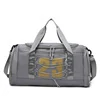 Polyester Duffel with Two Side Shoe Compartments Gray color SKU reference