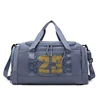 Polyester Duffel with Two Side Shoe Compartments Blue color SKU reference