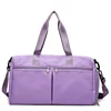 Letter-Print Polyester Duffel with Shoe Storage Purple color SKU reference