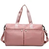 Letter-Print Polyester Duffel with Shoe Storage Light pink color SKU reference