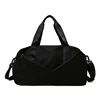 Polyester Gym Duffel with Shoe Compartment in Two Sizes Black color SKU reference