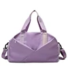 Polyester Gym Duffel with Shoe Compartment in Two Sizes Purple color SKU reference