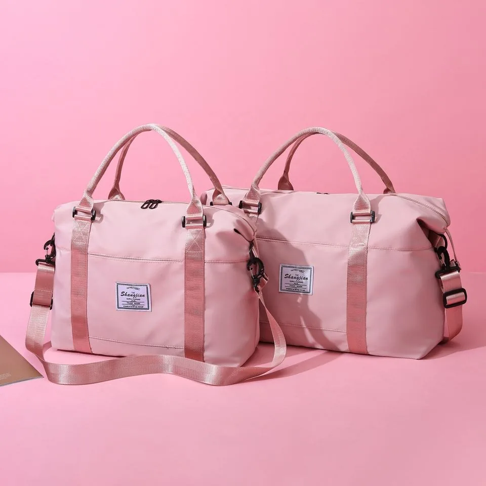 Two-Size Nylon Travel Duffel with Rope Handles product reference image