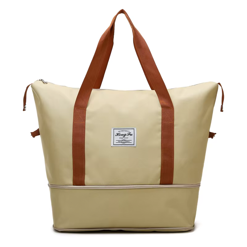 Expandable Nylon Travel Tote & Weekender Yellow color SKU reference