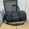 Nylon Travel Duffel with Soft Grip and Shoe Storage Black color SKU reference