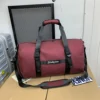 Nylon Travel Duffel with Soft Grip and Shoe Storage Burgundy color SKU reference