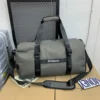 Nylon Travel Duffel with Soft Grip and Shoe Storage Light gray color SKU reference