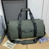 Nylon Travel Duffel with Soft Grip and Shoe Storage Green color SKU reference
