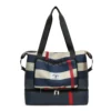 Foldable Nylon Duffel with Shoe Compartment Navy color SKU reference