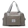 Foldable Nylon Travel Duffel Bag Gray color SKU reference