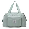 Foldable Nylon Travel Duffel Bag Green color SKU reference