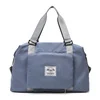 Foldable Nylon Travel Duffel Bag Blue color SKU reference