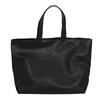 Large PU Shoulder & Shopping Tote Black color SKU reference