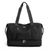 Polyester Travel Duffel with Separate Shoe Compartment Black color SKU reference
