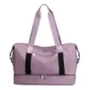 Polyester Travel Duffel with Separate Shoe Compartment Purple color SKU reference