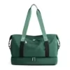 Polyester Travel Duffel with Separate Shoe Compartment Light green color SKU reference