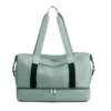 Polyester Travel Duffel with Separate Shoe Compartment Green color SKU reference