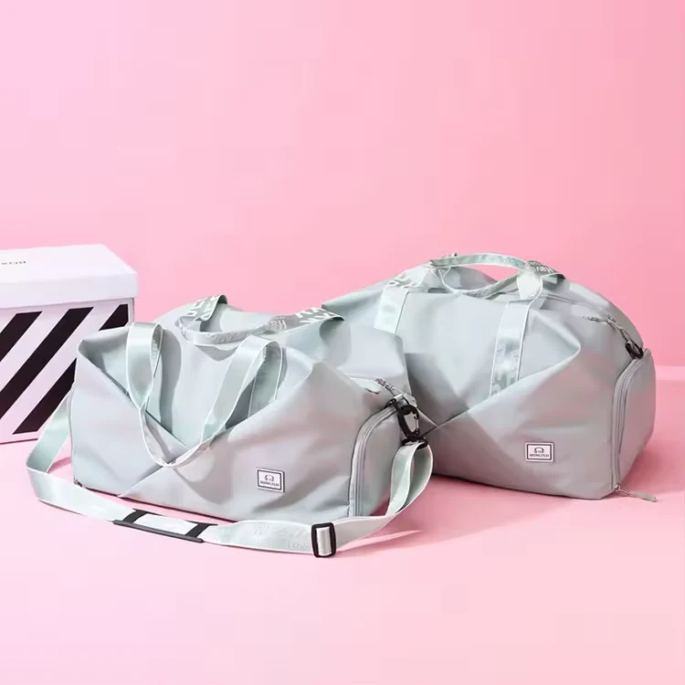 Nylon Gym Duffel with Alphabet Webbing in Two Sizes product reference image