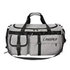 Polyester Weekender Duffel with Shoe Compartment Gray color SKU reference