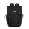 Two-Tone Oxford Backpack with Large Main Compartment Black color SKU reference
