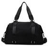 Nylon Dry-Wet Travel Duffel with Trolley Sleeve Black color SKU reference