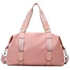 Nylon Dry-Wet Travel Duffel with Trolley Sleeve Pink color SKU reference