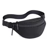 Water-Resistant Nylon Waist Bag Black color SKU reference