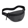 Water-Resistant Nylon Waist Bag Grey color SKU reference