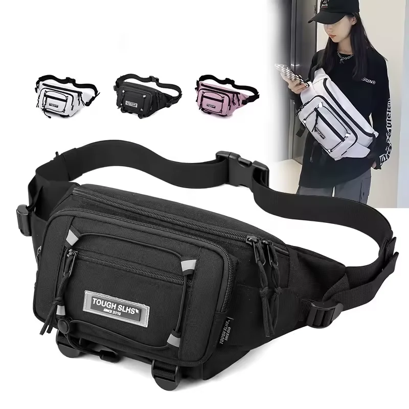 Reflective Polyester Waist Bag in Two Sizes product reference image