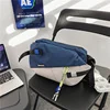 Colorblock Oxford Running Belt Bag in Two Sizes White color SKU reference