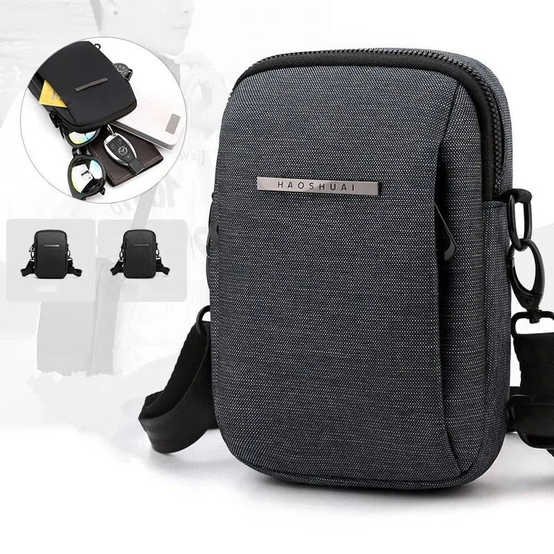 Polyester Mini Messenger Bag with Earphone Port product reference image
