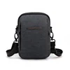 Polyester Mini Messenger Bag with Earphone Port Navy color SKU reference