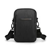 Polyester Mini Messenger Bag with Earphone Port Black style 2 color SKU reference