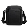 Polyester Sports Chest Sling Bag with USB Port Black color SKU reference