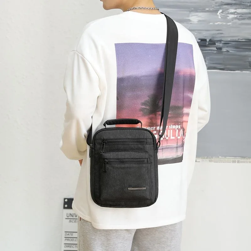 Water-Resistant Polyester Phone Chest Sling Bag product reference image