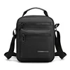 Water-Resistant Polyester Phone Chest Sling Bag Black color SKU reference