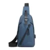 Slim Polyester Crossbody Bag with USB Charging Port SKU reference 01 color SKU reference