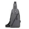 Slim Polyester Crossbody Bag with USB Charging Port SKU reference 02 color SKU reference